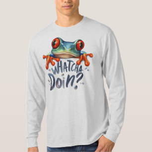 T-shirt Graphique de citation de grenouille amphibienne mi