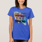 T-shirt Graphique de citation drôle (Devant)