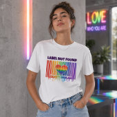 T-shirt Graphique de code-barres de la fierté LGBTQ Label
