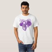 T-shirt Graphique de coeur de Fleur (Devant entier)