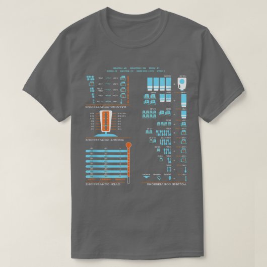 T-shirt Graphique de conversion de cuisinesCuisinier utile (Design devant)