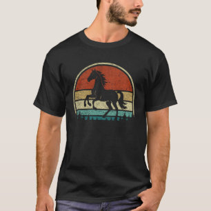 T-shirt Graphique de coucher de soleil vintage en silhouet