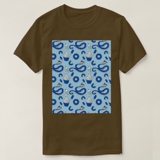 T-shirt Graphique de couleuvres bleuets à hognose Snake (Design devant)