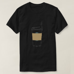 T-Shirt Graphique De Coupe De Café