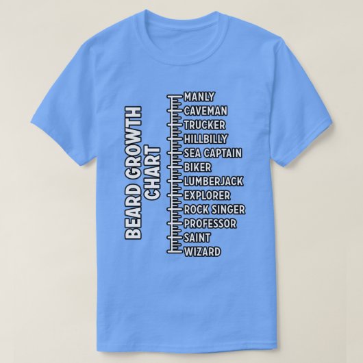 T-shirt graphique de croissance de la barbe 3 (Design devant)
