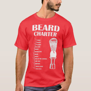 T-shirt Graphique de croissance de la barbe Drôle Mesure d