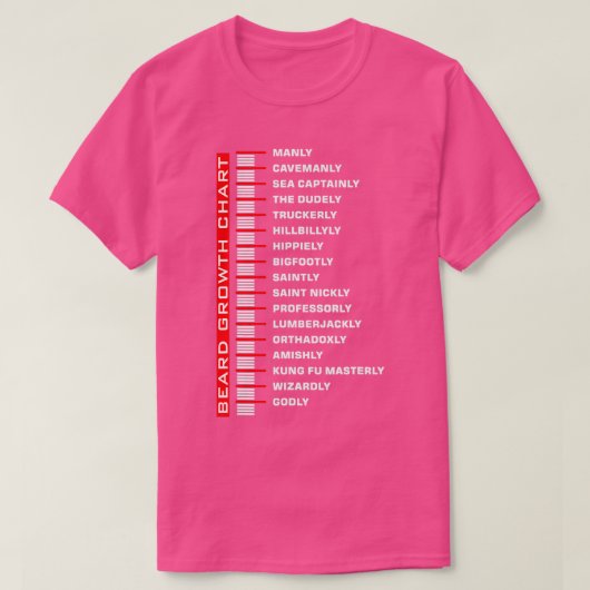 T-shirt Graphique de croissance drôle de barbe (Design devant)