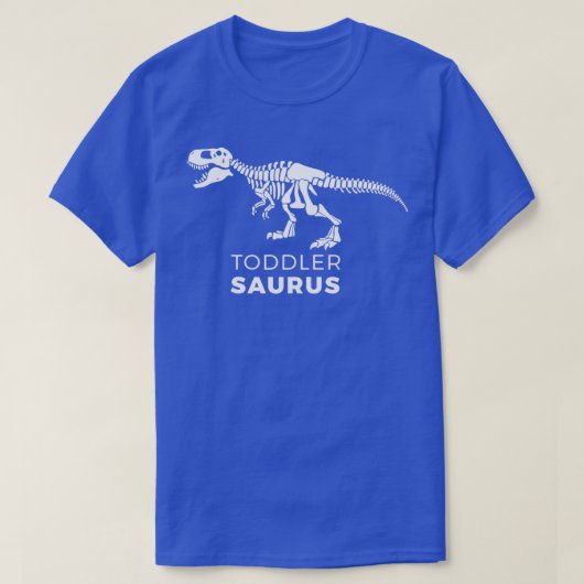T-shirt Graphique de dinosaure blanc Toddlersaurus Childre (Design devant)