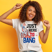 T-shirt Graphique de feu d'artifice de la Statue de la Lib