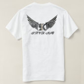 T-Shirt Graphique De Flamme De Luxe (Design dos)