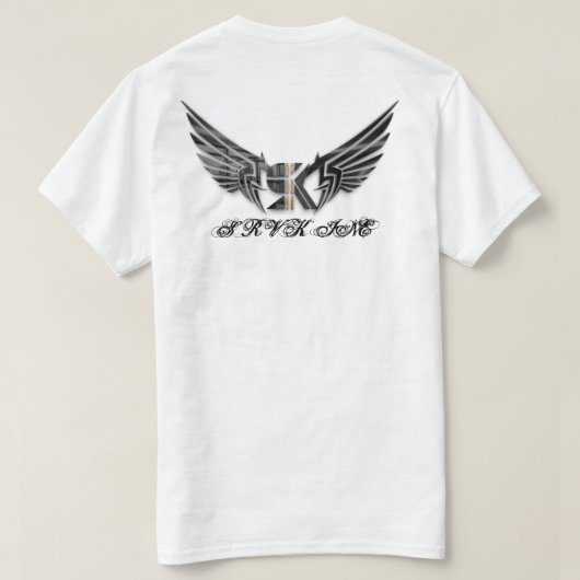 T-Shirt Graphique De Flamme De Luxe (Design dos)