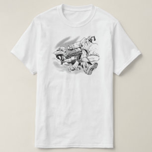T-shirt Graphique de Gamer d'art d'imaginaire de duel