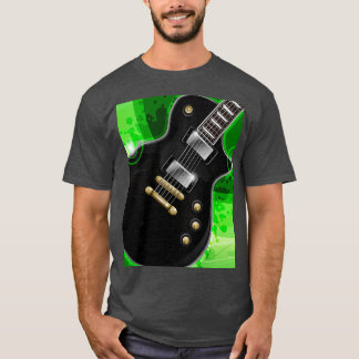 T-shirt Graphique de guitare noire