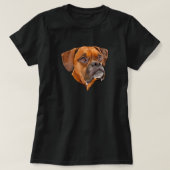 T-shirt Graphique de la face du chien de la boîte (Design devant)