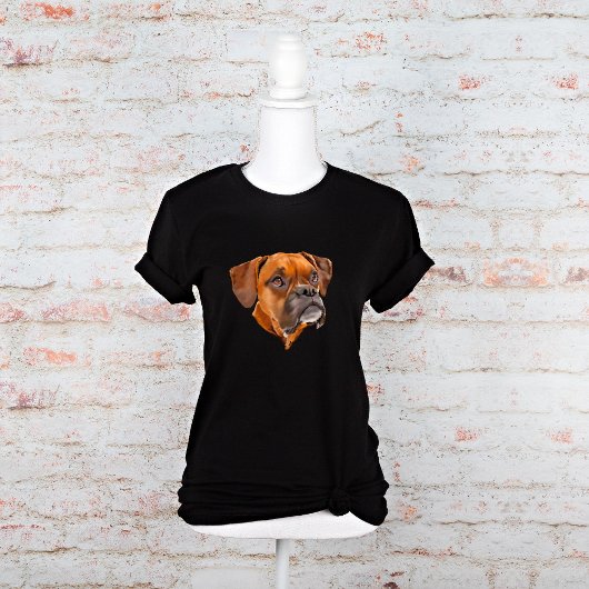 T-shirt Graphique de la face du chien de la boîte