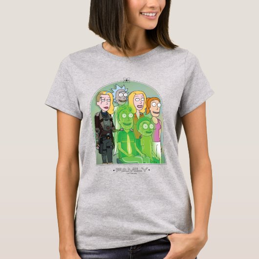 T-shirt Graphique de la famille Rick et Morty (Devant)