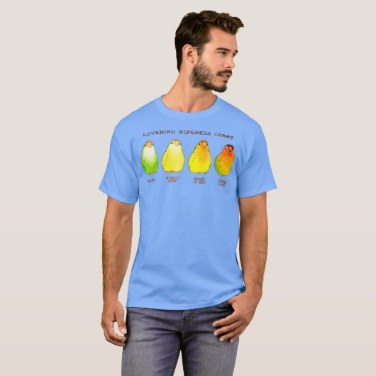 T-shirt Graphique de la maturité des oiseaux (Devant entier)