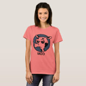 T-SHIRT GRAPHIQUE DE LA MONNAIE MOO COW FUNNY (Devant entier)