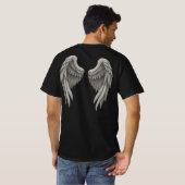 T-shirt graphique de l'aile Angel (Dos entier)