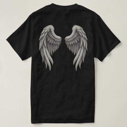 T-shirt graphique de l'aile Angel (Design dos)