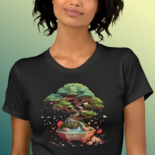 T-shirt Graphique de l'arbre bonsaï