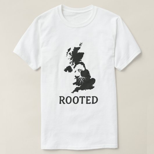 T-Shirt Graphique de l'arbre de carte du Royaume-U (Design devant)