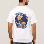 T-shirt graphique de l'astronaute Earth Balloon (Dos)