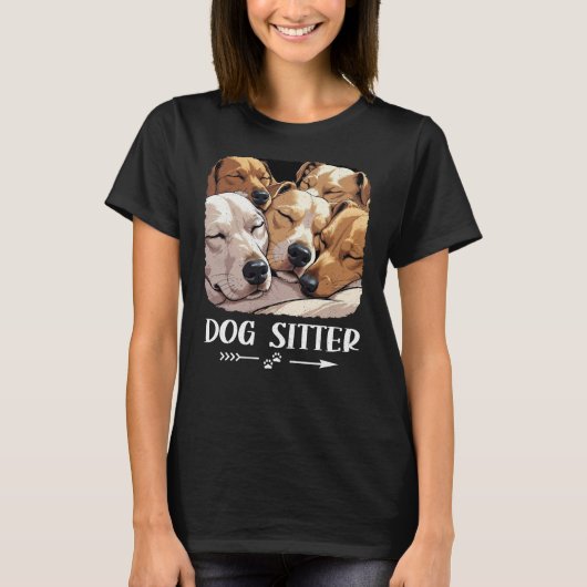 T-shirt Graphique de l'émetteur de chien (Devant)
