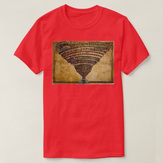 T-shirt Graphique de l'enfer entre 1480 et 1490 par Sandro (Design devant)