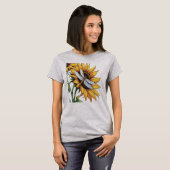 T-shirt Graphique de libellule de tournesol (Devant entier)