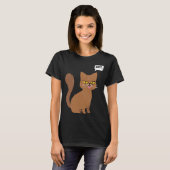 T-shirt Graphique de l'instruction Cat Nope (Devant entier)