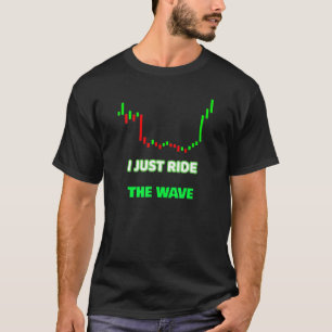 T-shirt Graphique De Marché Bonne Vague À Investir