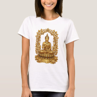 T-shirt graphique de méditation Bouddha doré | Ze