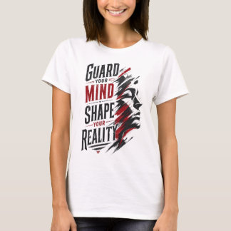 T-Shirt Graphique de Mentalité Motivationnelle pou