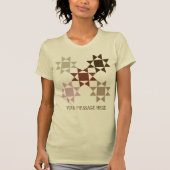 T-shirt Graphique de message personnalisé Amish Quilt (Devant)