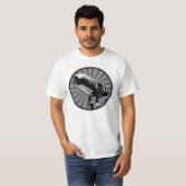 T-shirt Graphique de microphone rétro (Devant entier)