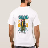 T-shirt graphique de mode urbaine Cool Monkey Stre (Dos)