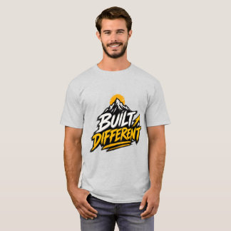 T-shirt Graphique de montagne construit différemment