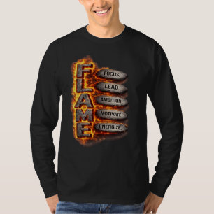 T-Shirt Graphique de Motivation FLAME pour Hommes