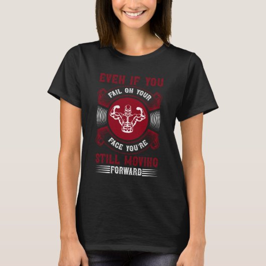 T-shirt graphique de motivation hardcore pour sall (Devant)