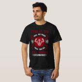 T-shirt graphique de motivation hardcore pour sall (Devant entier)