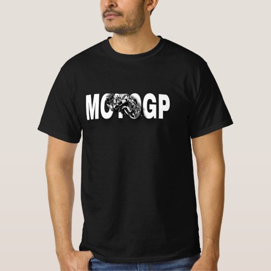 T-shirt Graphique de moto de course MotoGP dynamique – Gra (Devant)
