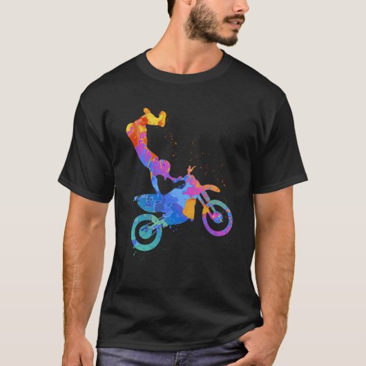 T-shirt Graphique de moto Enduro (Devant)