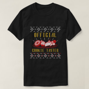 T-shirt Graphique de Noël amusant "Official Cookie Taster"