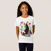 T-Shirt Graphique de Noël coloré Grinch (Devant entier)