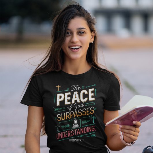 T-shirt Graphique de paix divine Tee