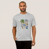 T-shirt Graphique de palmier tropical "Vitamine Mer" - Spo (Devant entier)