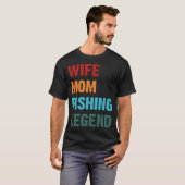 T-shirt Graphique de pêche maman (Devant entier)