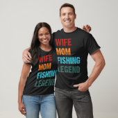 T-shirt Graphique de pêche maman (Unisexe)