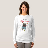 T-shirt Graphique de pingouin Nerd mignon | Vilain pull de (Devant entier)